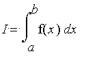 I = Int(f(x),x = a .. b)