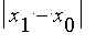 abs(x[1]-x[0])