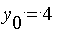 y[0] = 4