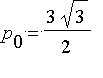 p[0] = 3*sqrt(3)/2