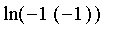 ln(-1*(-1))