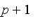 p+1