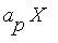 a[p]*X