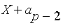 X+a[p-2]