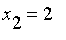 x[2] = 2