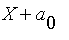 X+a[0]