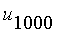 u[1000]