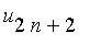 u[2*n+2]