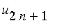 u[2*n+1]