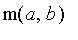 m(a,b)